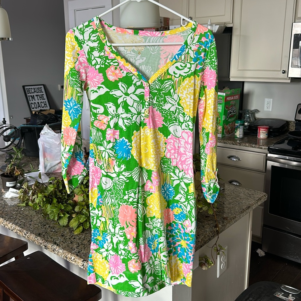 Lilly Pulitzer 20759 Women's Palmetto Dress in Hibiscus Stroll Print